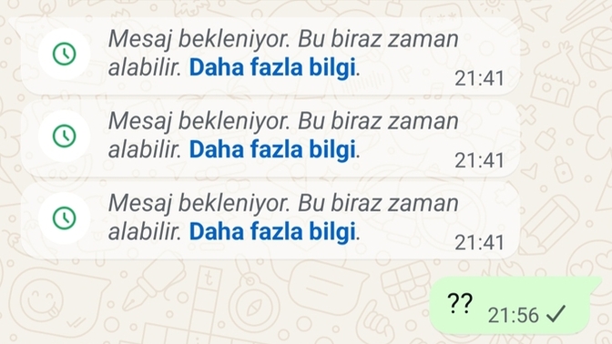 Bu mesajları geri getirmek mümkün mü?