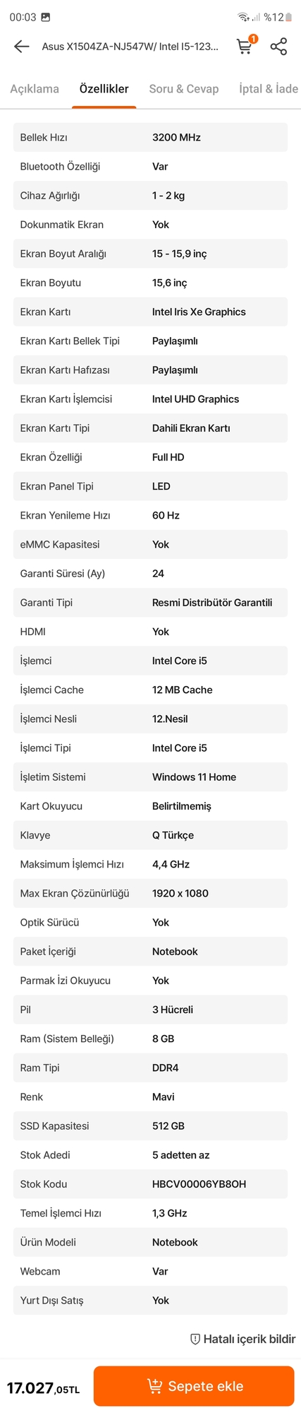 Sizce hangi laptop daha iyi. Ekran görüntüsüne bakıp karar verir misiniz? Microsoft 365 elektronik lisans ne demek (1 aylık)?