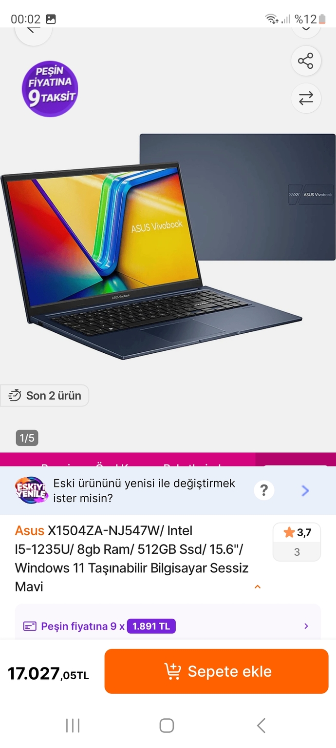 Sizce hangi laptop daha iyi. Ekran görüntüsüne bakıp karar verir misiniz? Microsoft 365 elektronik lisans ne demek (1 aylık)?