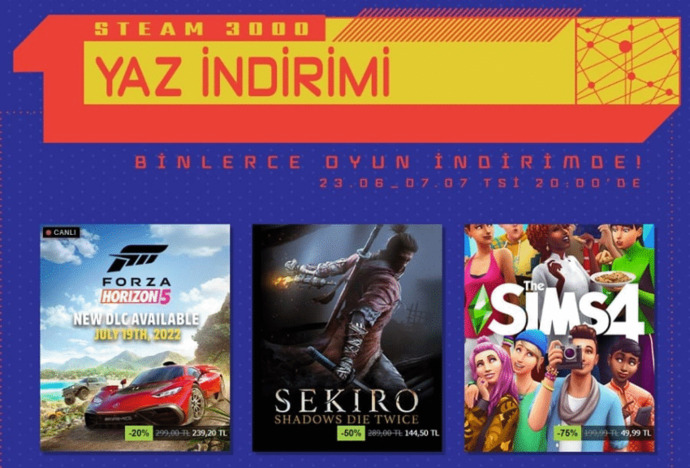 Steam yaz indirimleri başladı! İndirimlerden faydalanacak mısınız?