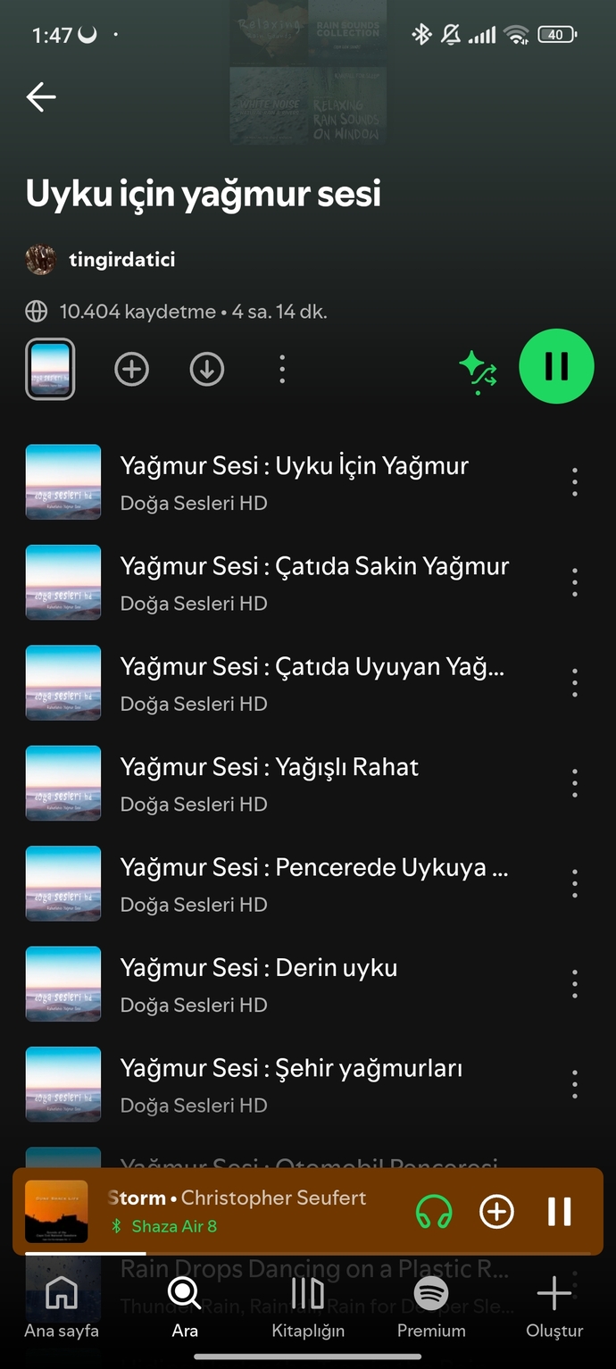 Uykunuzu getiren bir ses var mı?