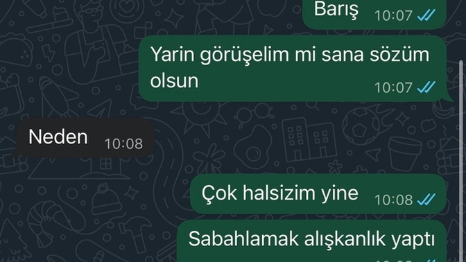 4 gündür bu çocuğu ekiyorum küstü bana?