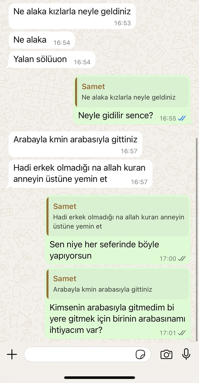 Arkadaşlar kızlarla nevşehire geldim erkek arkadaşım böyle davranıyor normal mi?