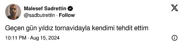 Bu aralar kendinle aranız nasıl?