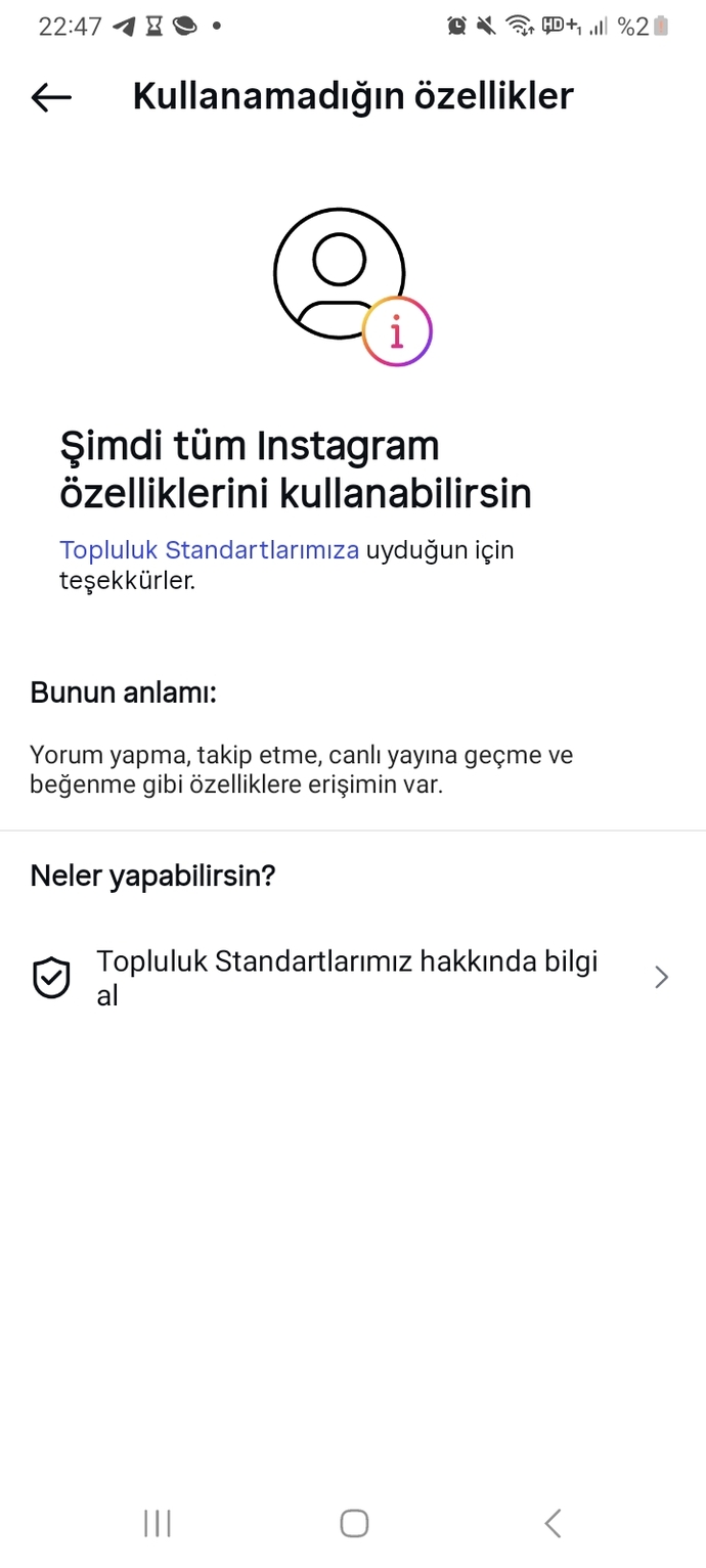 İnstagram da bu nedir?