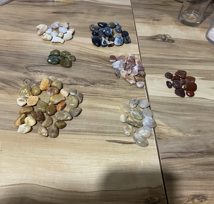 Denizden topladığım taşlar nasıl?