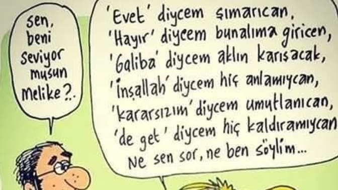 "Beni seviyor musun?" sorusuna verdiğiniz cevaplar nelerdir?