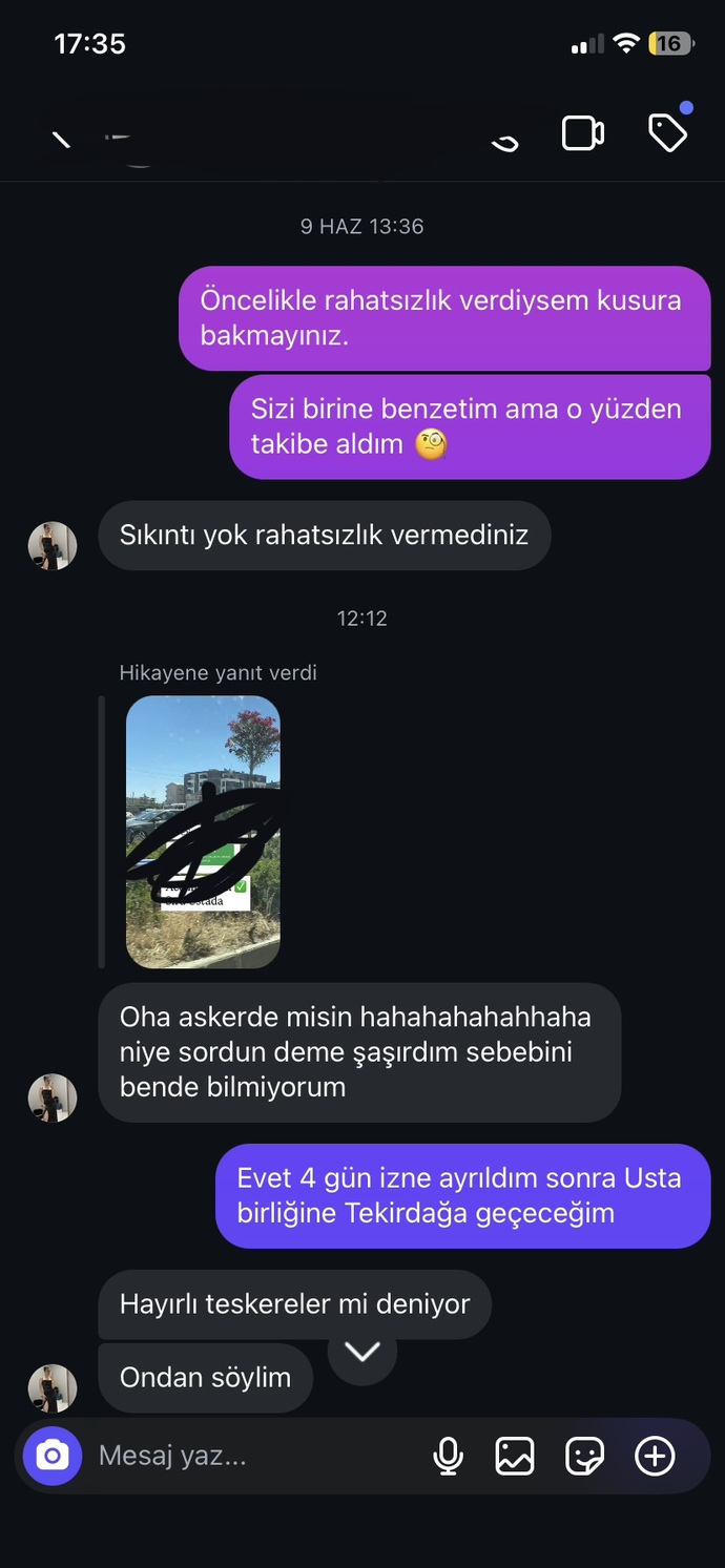 Bu kızın amacı nedir madem sevgilisi var neden asker hikkayeme yanıt verdi?