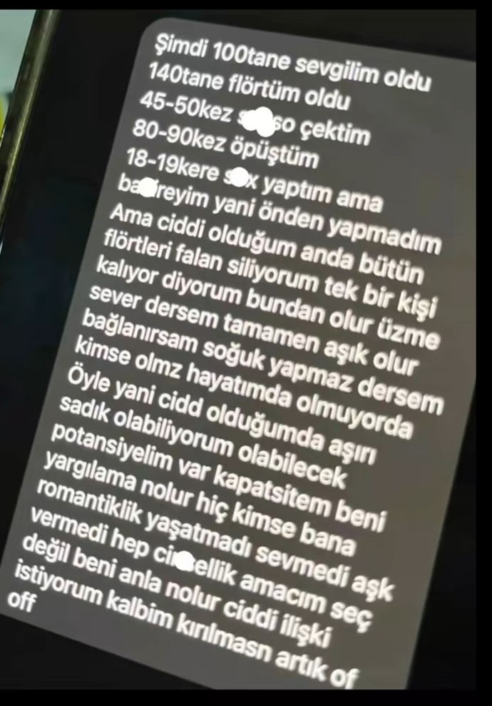 Ciddi düşündüğünüz kızdan böyle bı mesaj alsanız napardiniz?