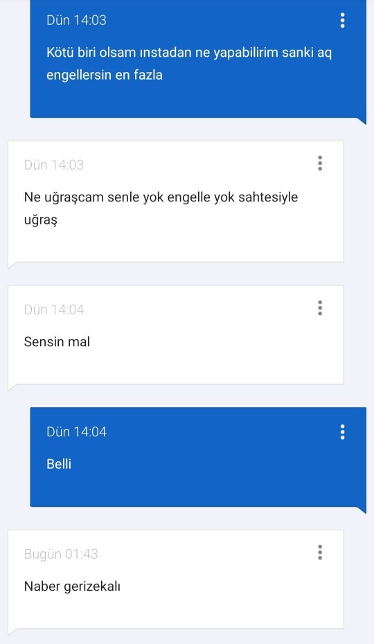 Ne diye yazdı bu saatler sonra?