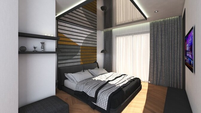 Yatak odanızın tavanında ayna ister miydiniz?