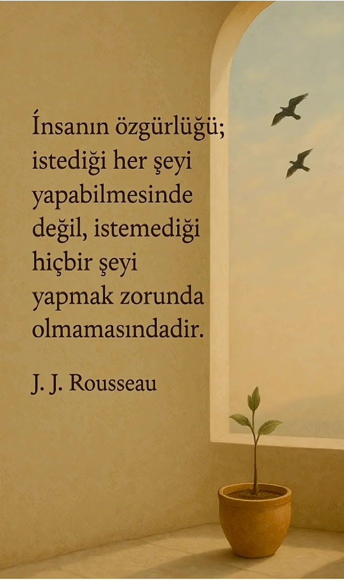 Sizin özgürlüğünüz ne peki?