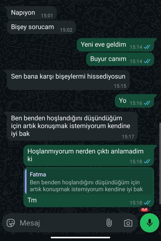 Bu kız ne demek istiyor?