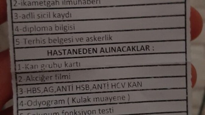 Annemin bana bulduğu işin istedikleri?