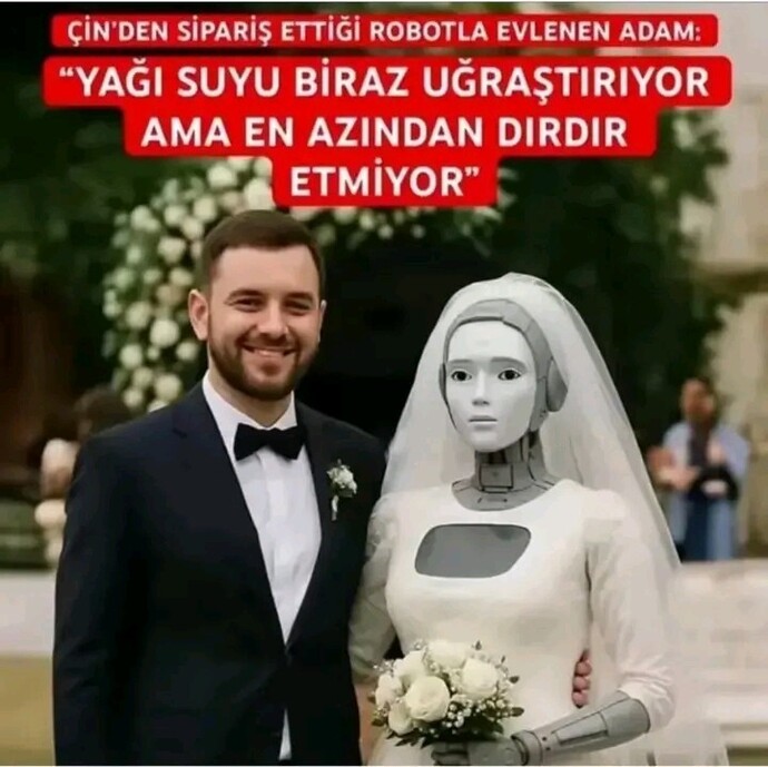 Robotla evlenilir mi?