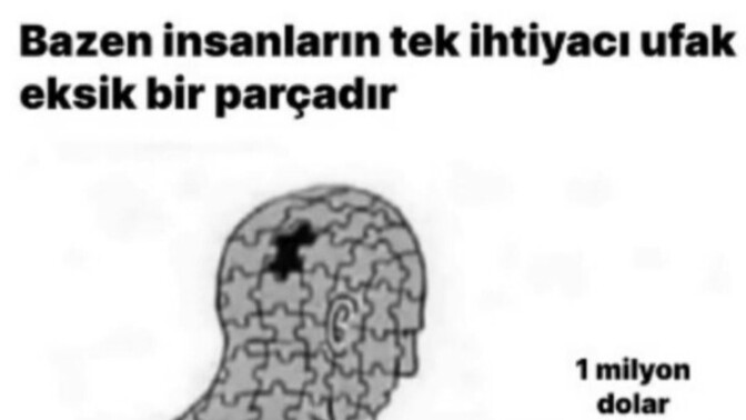 Eksik parçanız nedir?