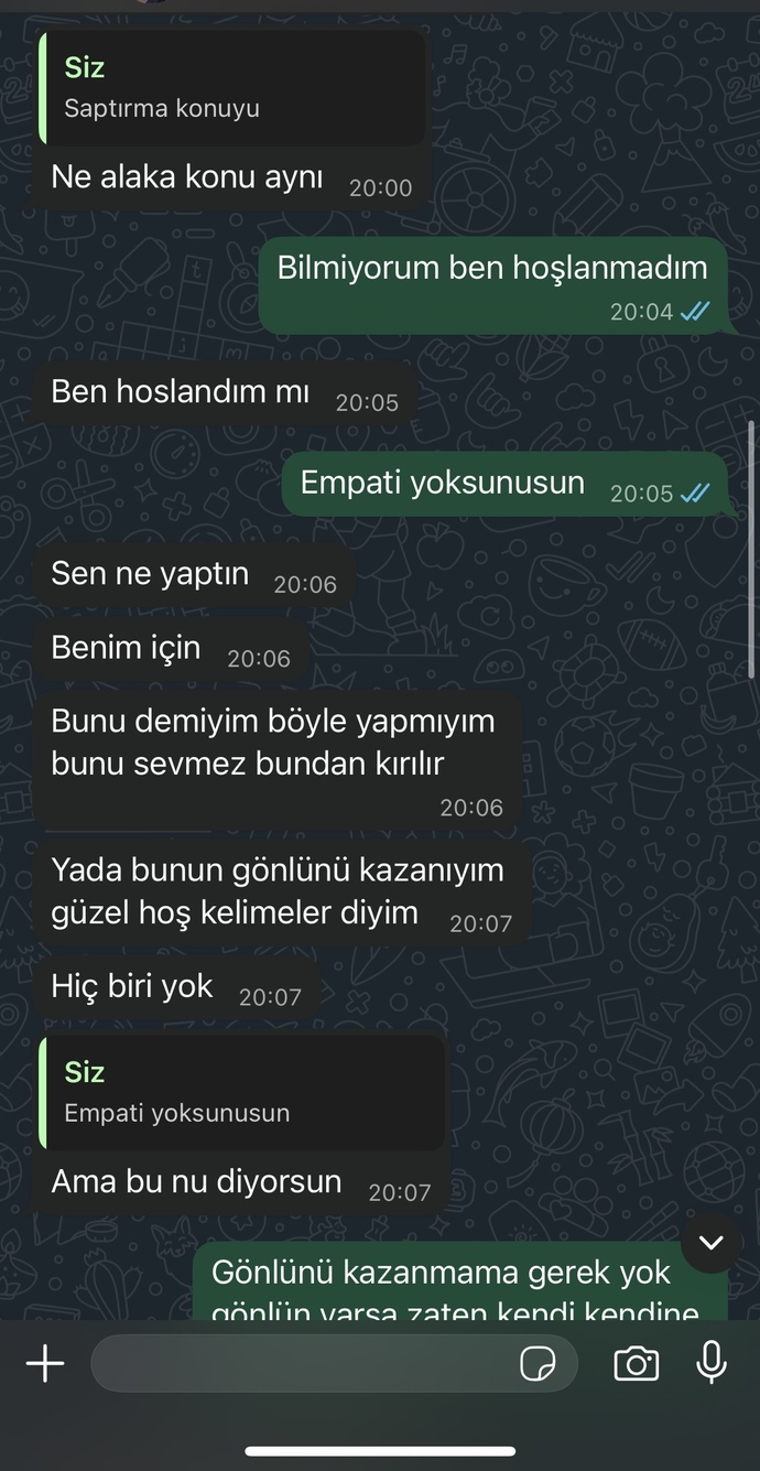 Sizce konuşmayi kesmeli miyim onunla?