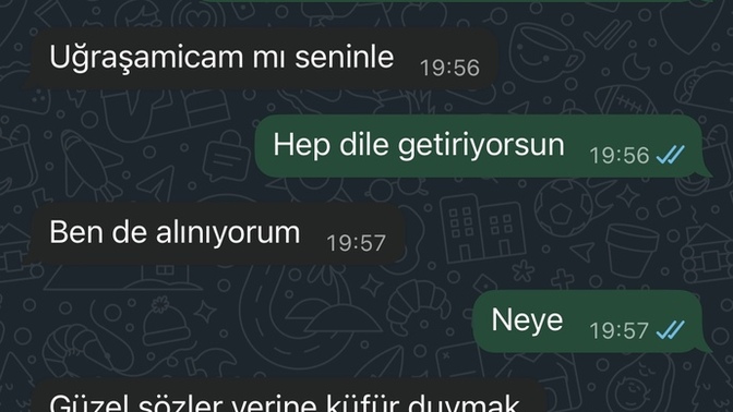 Sizce konuşmayi kesmeli miyim onunla?