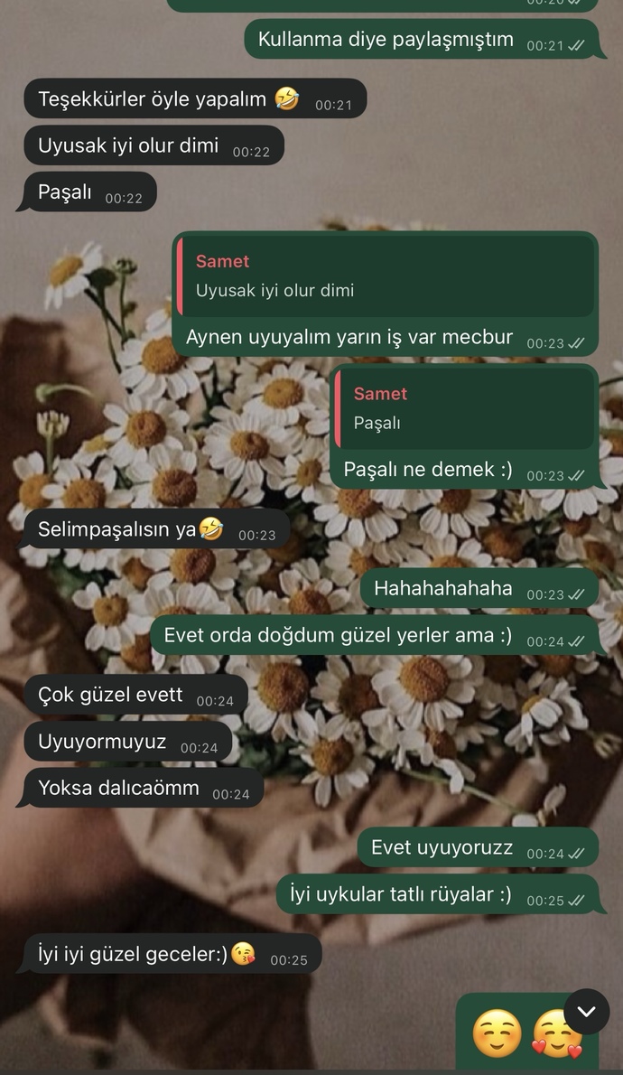 Flörtünüz sizinle böyle konuşup ortadan kaybolsa ne düşünürsünüz?