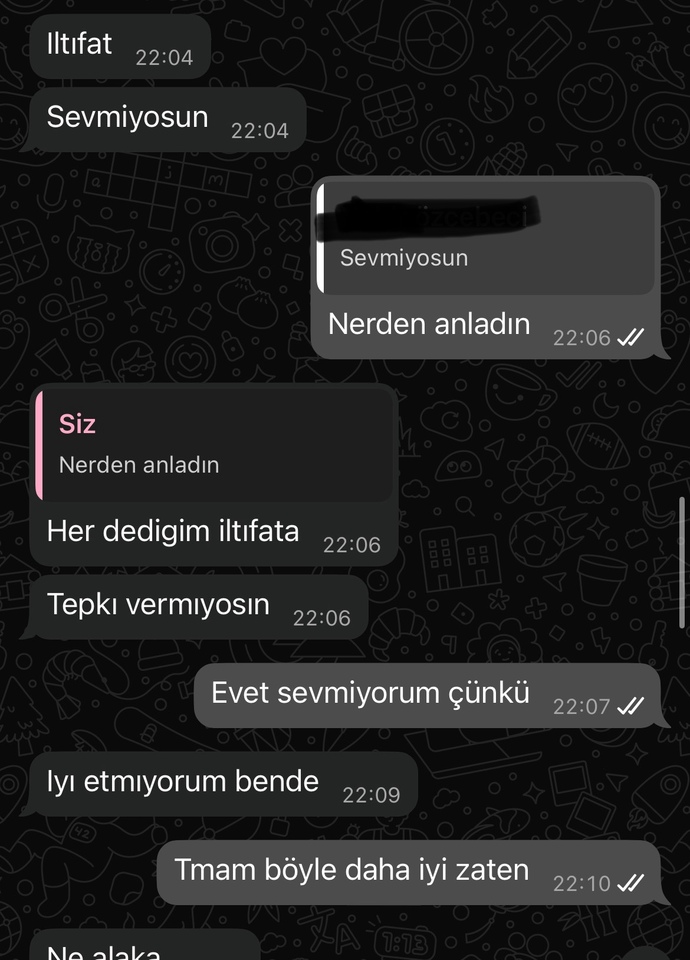 Size iltifat edilmesinden hoşlanıyor musunuz?