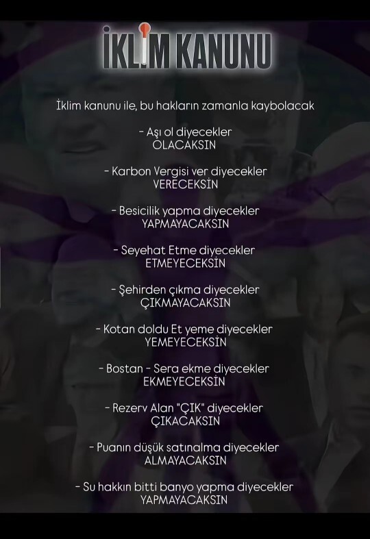 İklim kanunu hakkında ne düşünüyorsunuz?