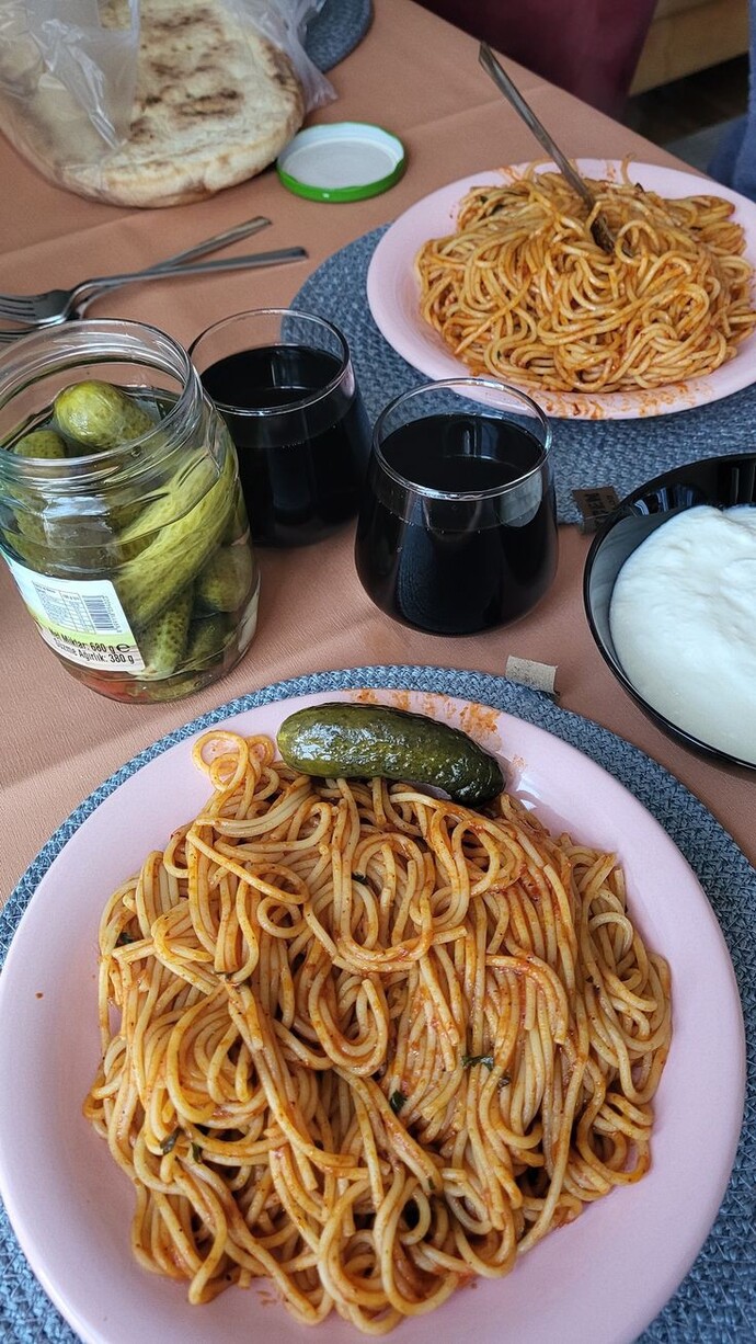 Makarnada iddiam yok diyen yemek yapıyorum demesin 🤣