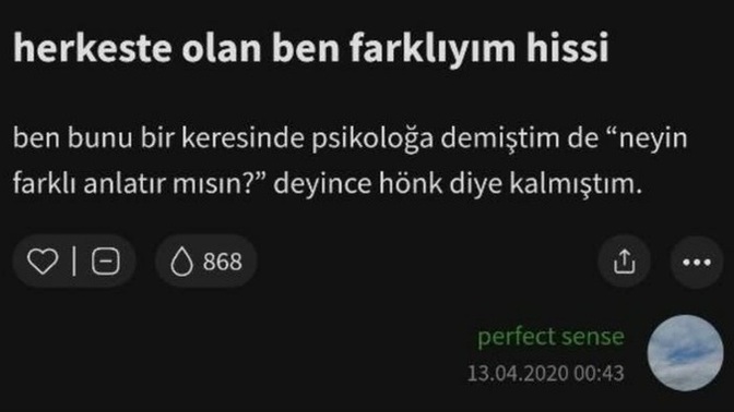 Özel biri misiniz?