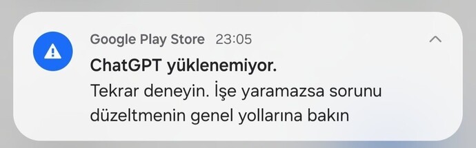 Play storedan chatgptyi indiremiyorum googledan girdiğimde de görsel atamıyorum?