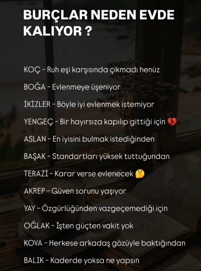 Neden evde kaldın bakalım?