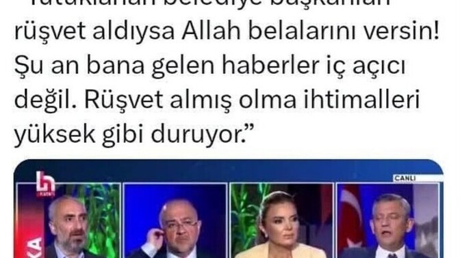 Özgür özel den itiraf?