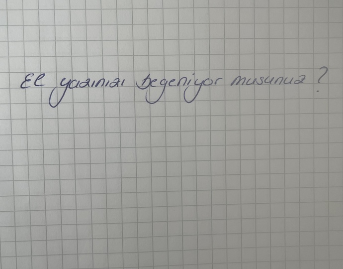 Evet alalım cevapları?