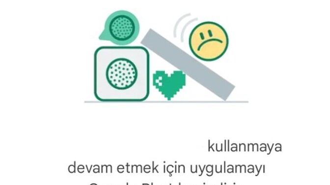 Eski sürüm uygulama apksi yükleyince verilen hata?