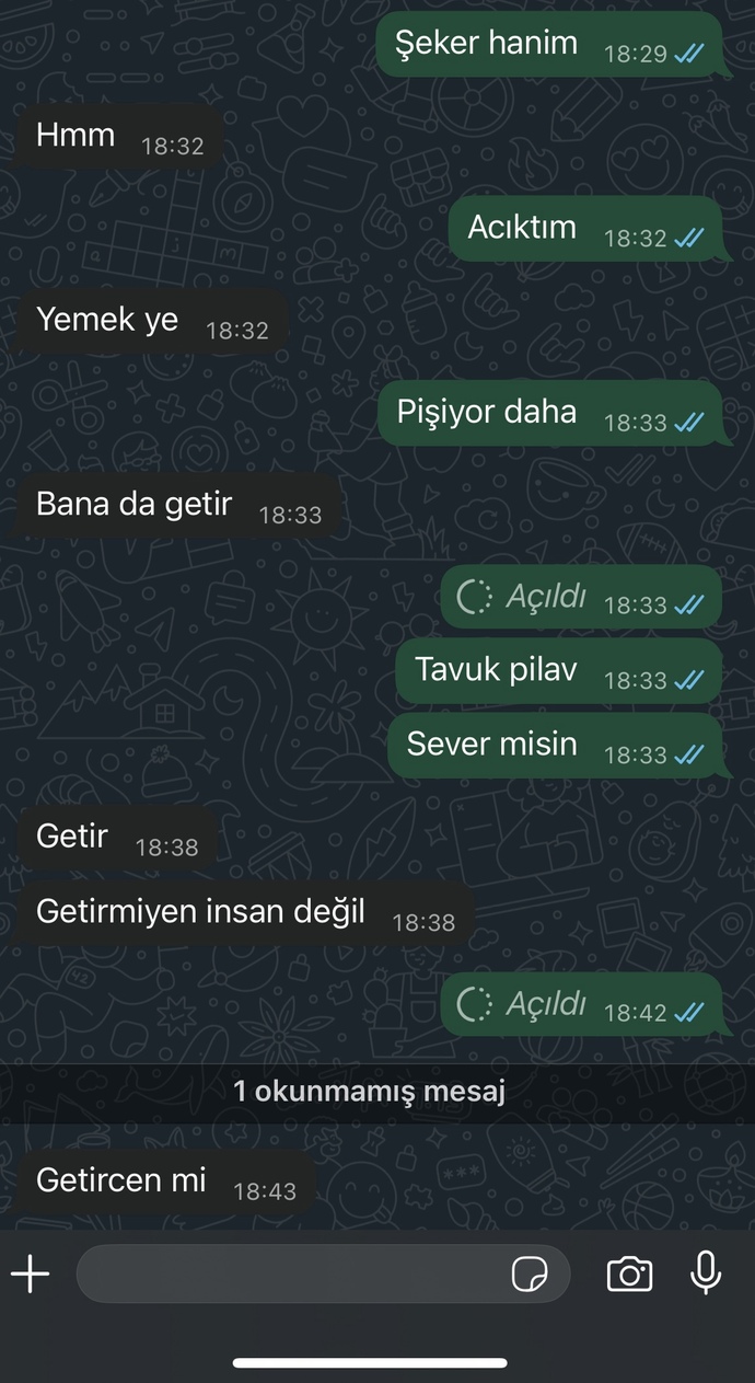 Konuştuğum çocuk hep benden yemek tatlı istiyor normal mi?