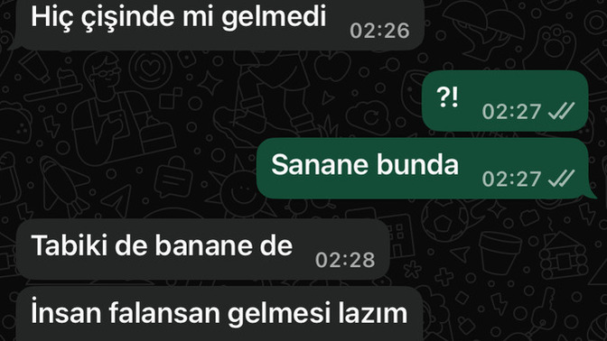 Arkadaşlar yaptığım iş başvurusundaki adam şaka mı?