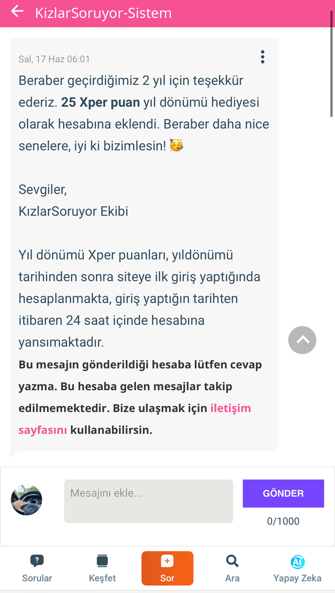 2 sene doldu