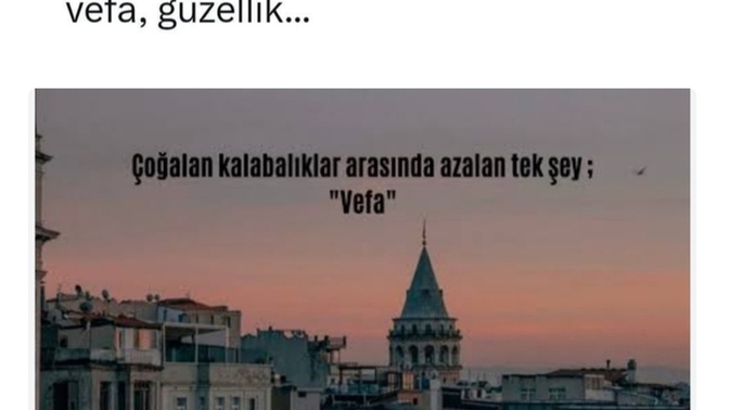 Sahi neydi vefa, vefa lımıyız?