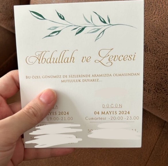 Böyle bir düğün davetiyesini kabul eder miydiniz?