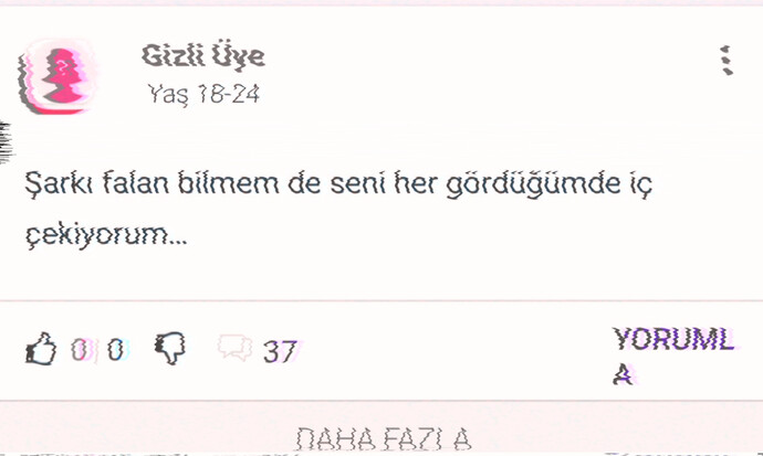 Öylesine bir sorudur, kimseyle alakası yok 😄