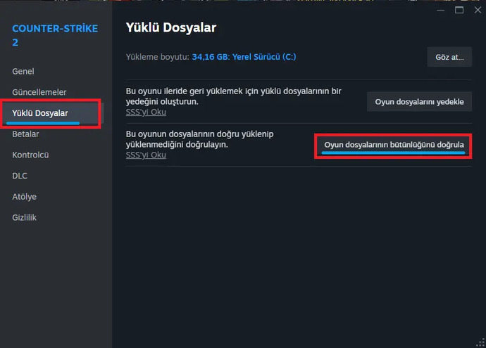OYUN AÇMAYA ÇALIŞIRKEN HATA ALIYORUM BAKAR MISINIZ?