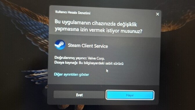 OYUN AÇMAYA ÇALIŞIRKEN HATA ALIYORUM BAKAR MISINIZ?