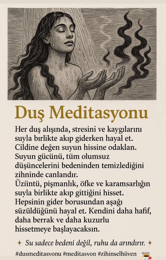 Cilt güzelliğin için duş meditasyonu yapar mısın?