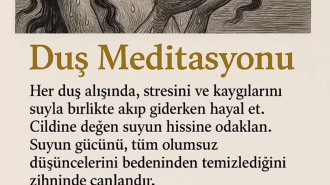 Cilt güzelliğin için ' duş meditasyonu' yapar mısın?