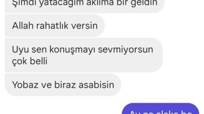 Ay üstüme iyilik sağlık?