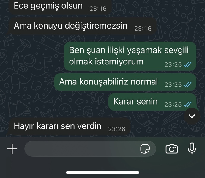 Sizcw çocuk vaz mi geçti?