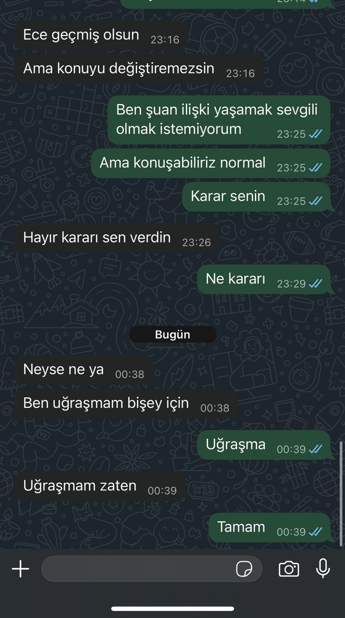 Sizcw çocuk vaz mi geçti?