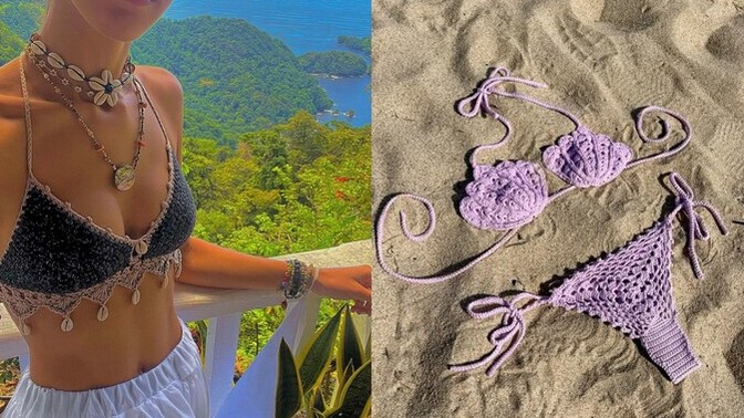 Örgü bikiniler hiç modası geçmiyor gibi, sence şık mı yoksa kullanış açısından biraz zorluk çıkarır mı?