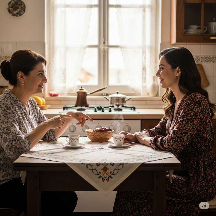 Evli olsaydınız, annenizle mi, kayınvalidenizle mi kahve keyfi yapardınız?