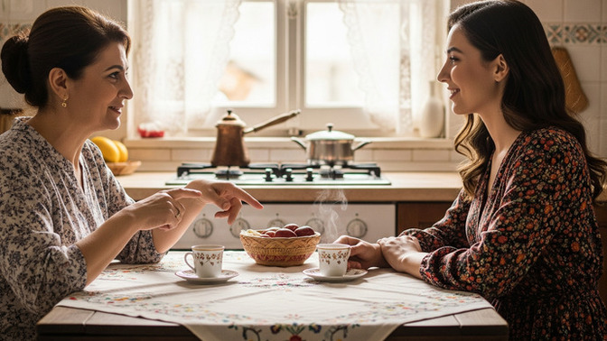 Evli olsaydınız, annenizle mi, kayınvalidenizle mi kahve keyfi yapardınız?