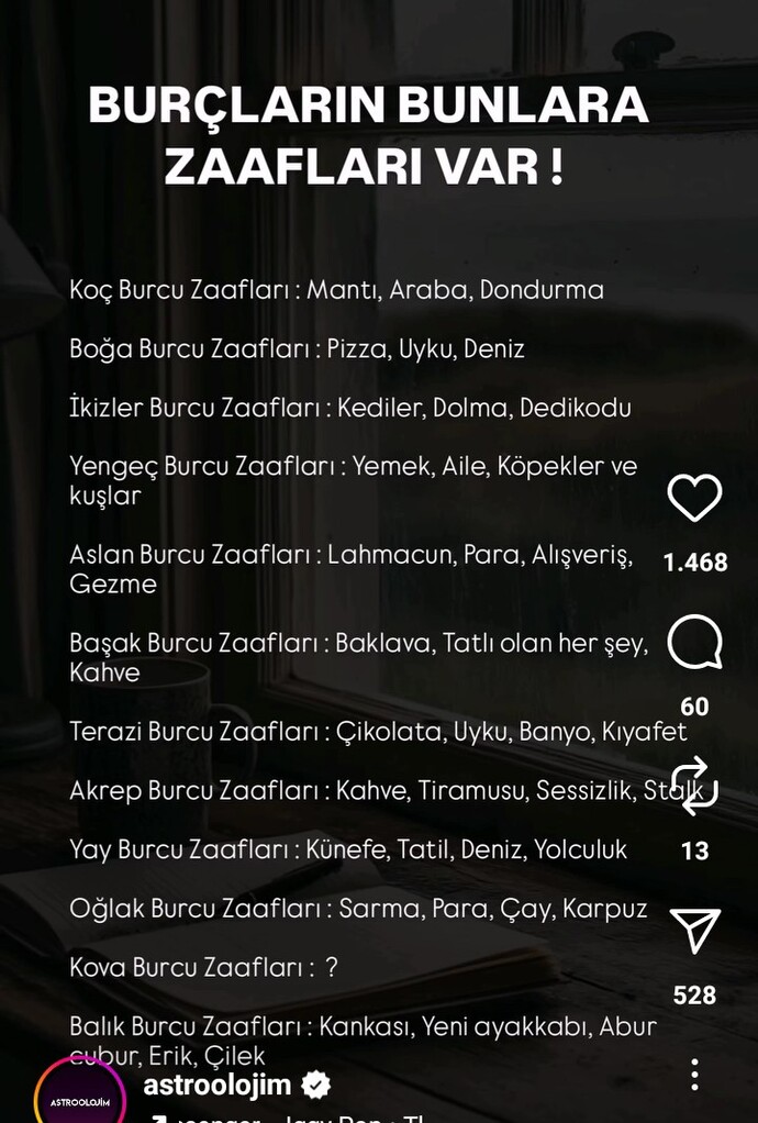 Burcunuza göre zaaflarınız nelerdir?