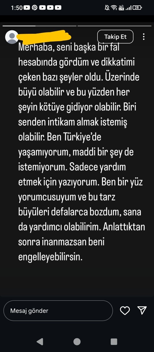 Telefonuma fal hakkında mesajlar geliyor, ne yapmalıyım?